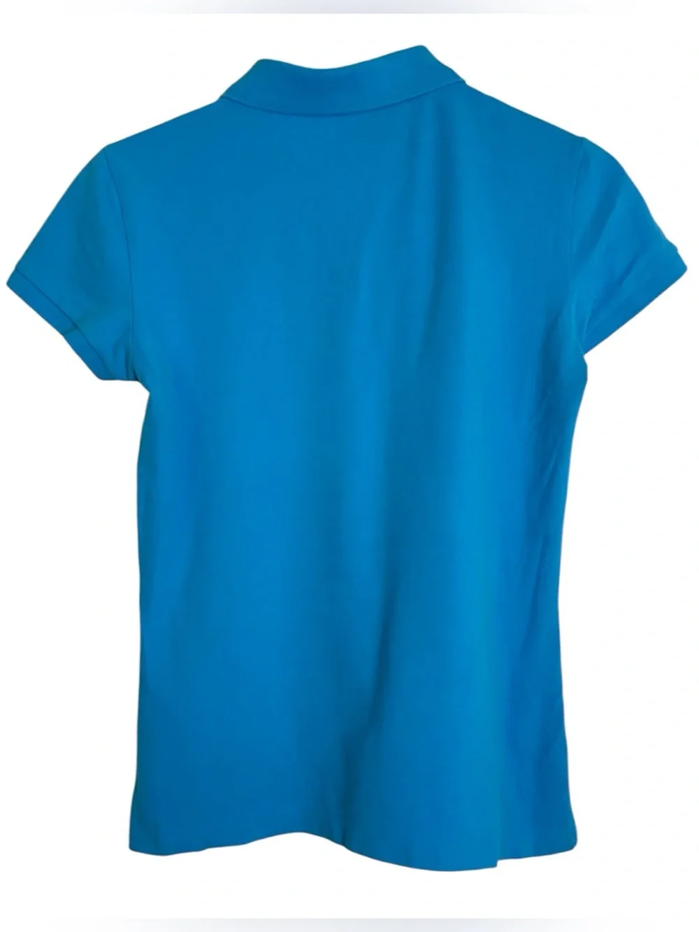 Lilly Pulitzer Blue Resort Fit Pique Polo Shirt Top Women's Medium Cotton 33721 - Picture 2 of 7